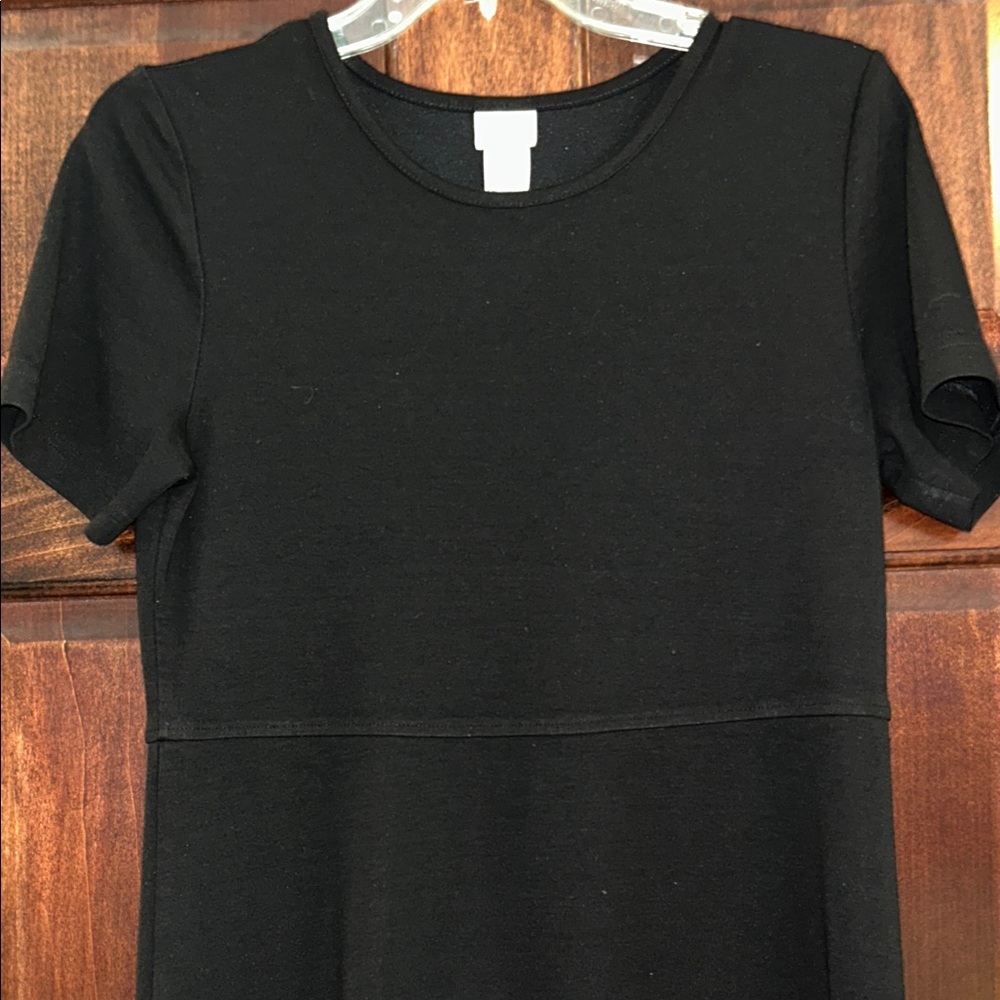 L.L. Bean Classic Black Midi Dress - Picture 2 of 5
